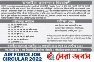 বিমান বাহিনীতে আবেদনের নিয়ম